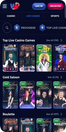 Parhaat livekasinot Viper Win App