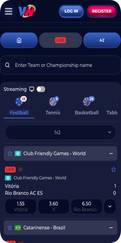 Live-vedonlyönti Viper Win -nettikasinolla
