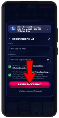 ViperWin casino registrration form i
