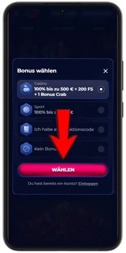 ViperWin how-to select bonus