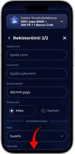 Viperwin-rekisteröinnin toinen vaihe